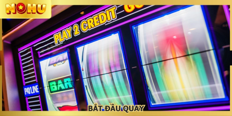 Nhấn vào spin để bắt đầu tham gia nổ hũ kim cương